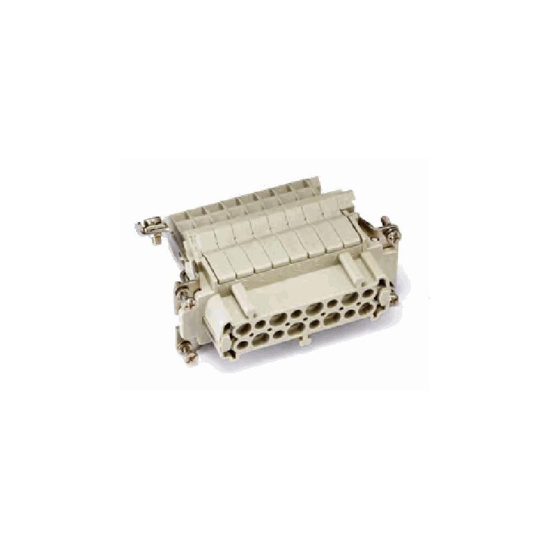 Insert HE AV, Raccordement à vis, femelle, 16 pin, 16A, Polycarbonate, 16B|32B 